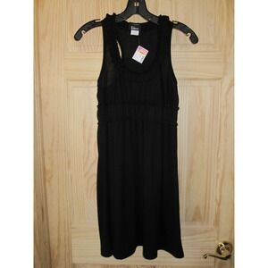 NEW Adorable Little Black Dress Cute Cut Small LBD Comfy Airy Summer Sun Frilly!